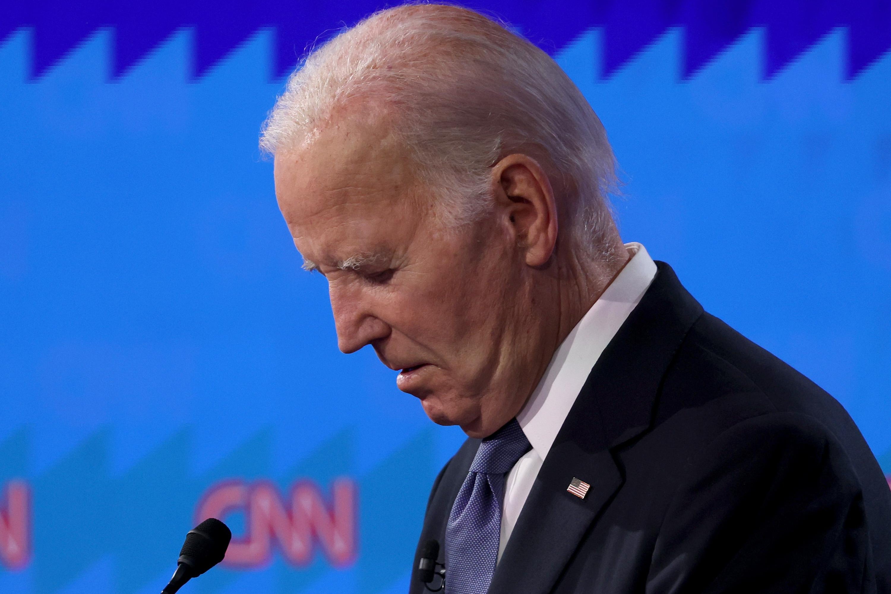 U.S. President Joe Biden during the first 2024 presidential debate.