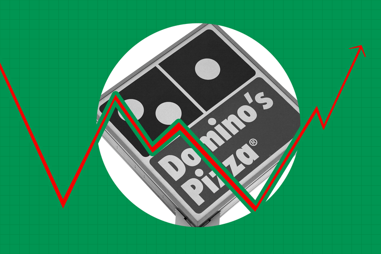 A Domino's Pizza sign.