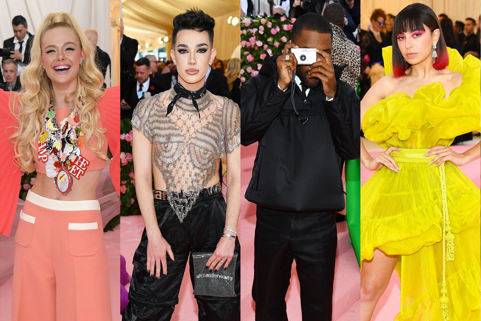 Elle Fanning, James Charles, Frank Ocean, and Charli XCX.