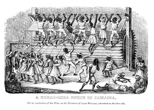“A Tread-Mill Scene in Jamaica,” from James Williams, A Narrative of Events Since the First of August 1834 (London, 1837). 