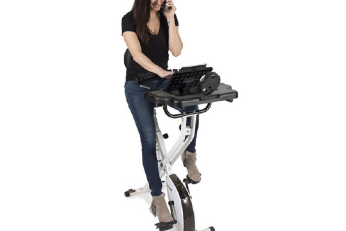 FitDesk Desk Exercise Bike With Message Bar