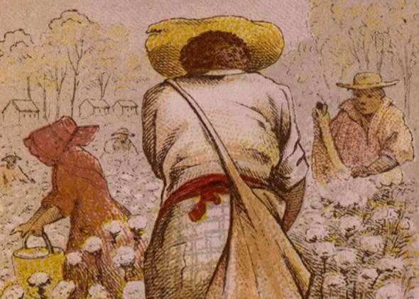 Cotton pickers, 1800s.