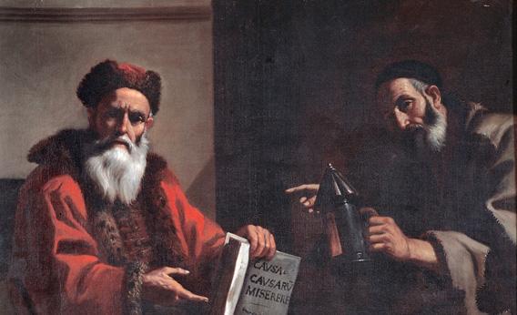 Diogenes and Plato. Oil on canvas, 1649.