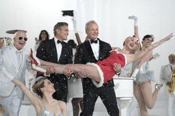 Miley Cyrus and George Clooney guest star in Bill Murray's Christmas special. 