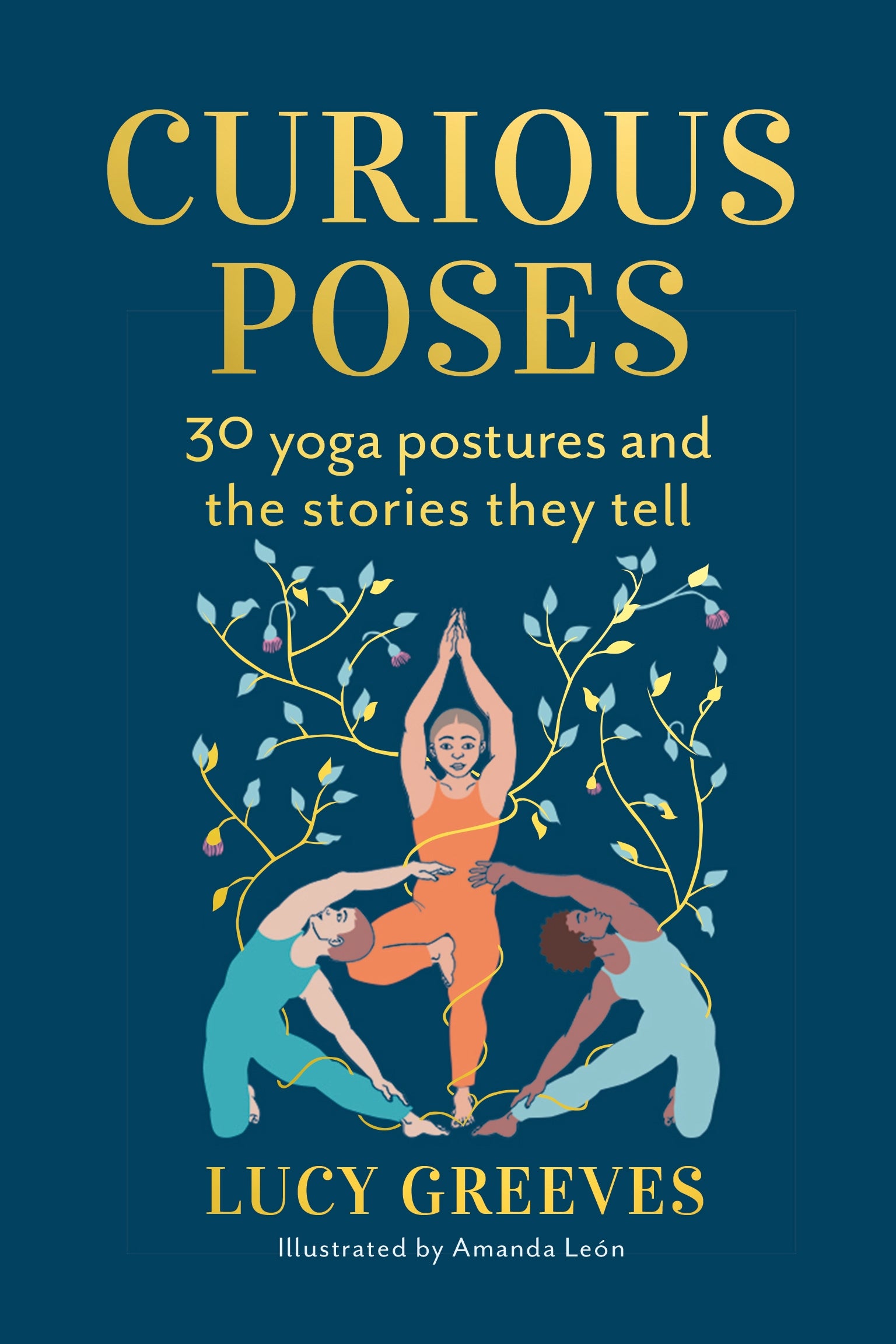 A book cover for Curious Poses, by Lucy Greeves
