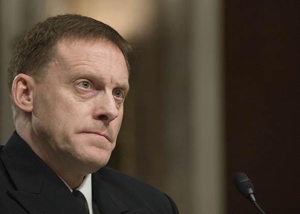 US Navy Vice Admiral Michael Rogers testifies before the Senate Armed Services Committee on his nomination to be admiral and Director, National Security Agency (NSA) and Commander of United States Cyber Command on Capitol Hill in Washington, DC, March 11, 2014.