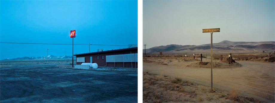 Left: Bella's Hacienda. Right: Break-a- Heart Rd.