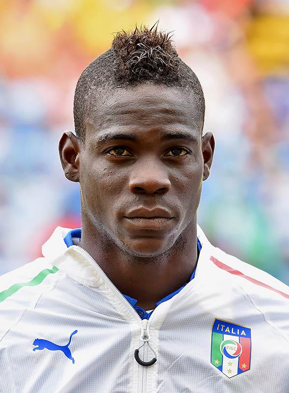 Mario Balotelli of Italy prior to the 2014 FIFA World Cup Brazil.