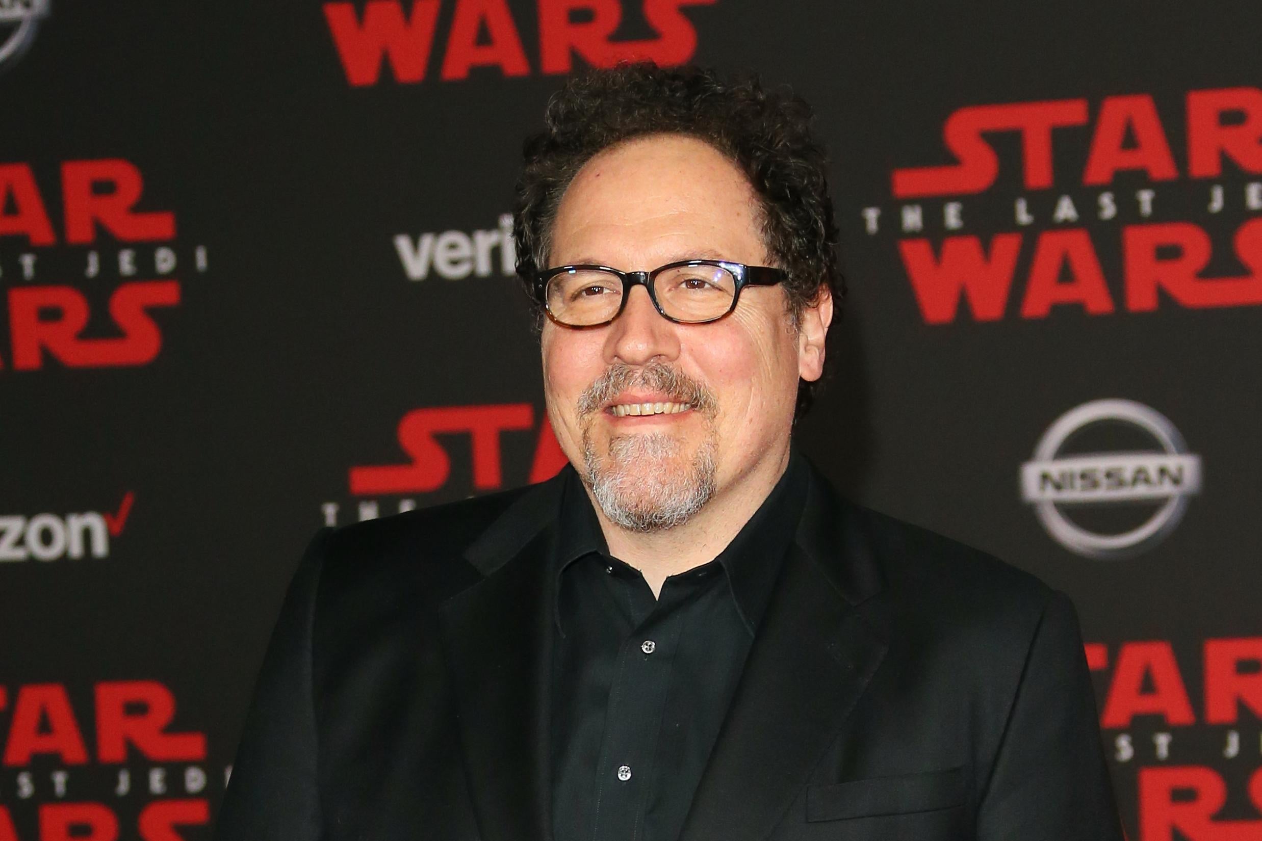 Actor Jon Favreau arrives for the premiere of Disney Pictures and Lucasfilm's 'Star Wars: The Last Jedi' at The Shrine Auditorium, in Los Angeles on December 9, 2017. / AFP PHOTO / JEAN-BAPTISTE LACROIX        (Photo credit should read JEAN-BAPTISTE LACROIX/AFP/Getty Images)