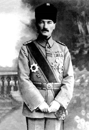 Atatürk, while Commander of the Army (1918).