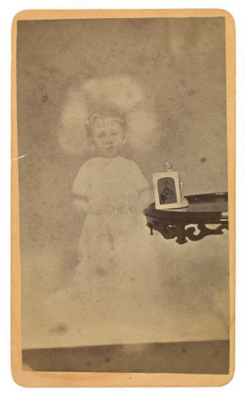 Spirit photography and child mortality in the 19th century.