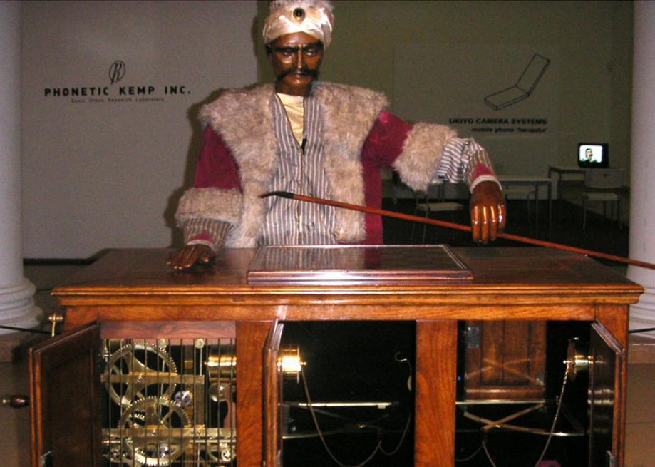 The Turk, a chessplaying robot, was a hoax that started an early