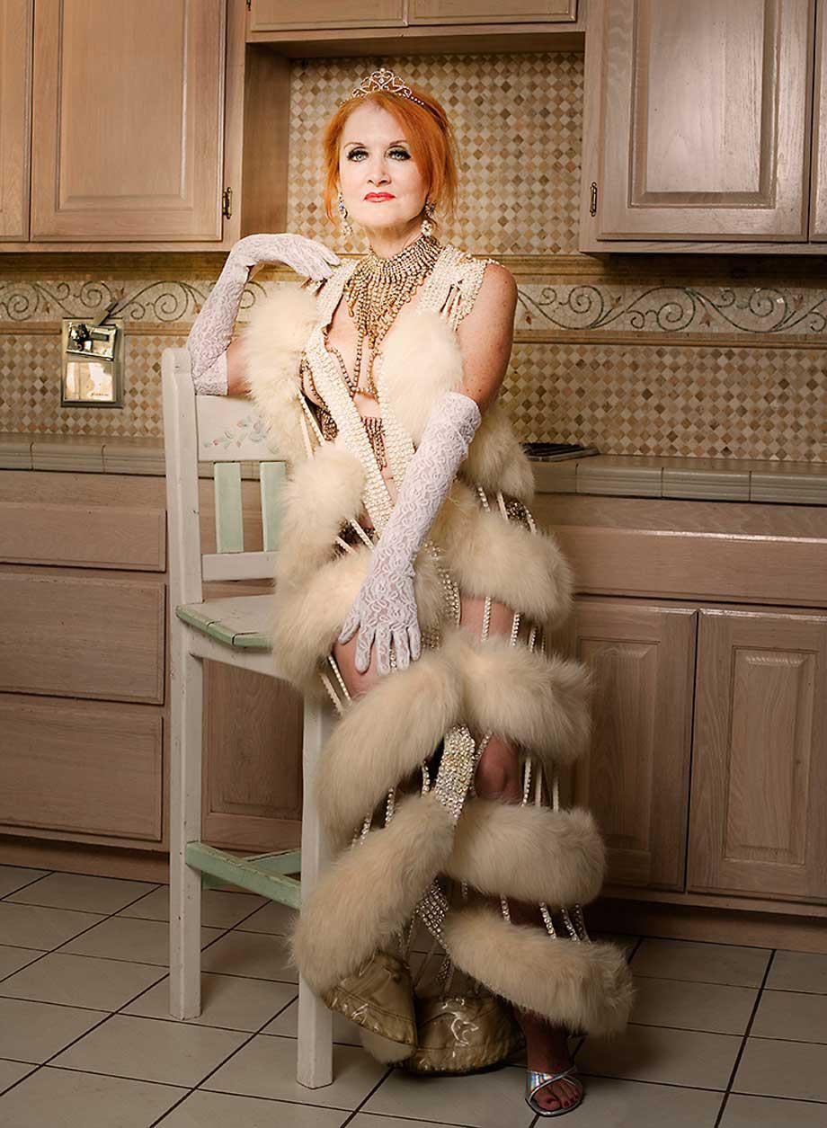 Stephanie Blake, photographed in the kitchen of her Simi Valley, California home. At the time, circa 2009, she was running a doggy daycare. 