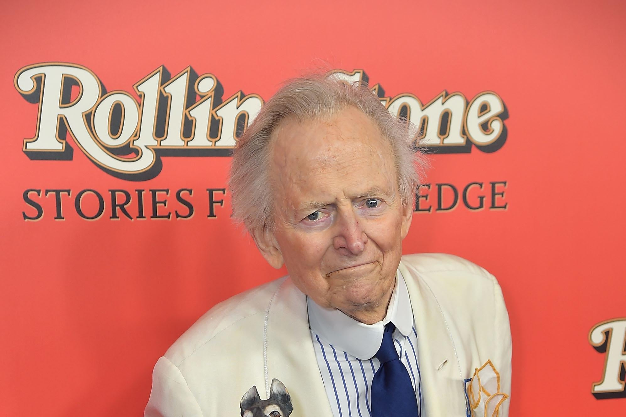 NEW YORK, NY - OCTOBER 30:  Tom Wolfe attends 'Rolling Stone Stories From The Edge' World Premiere at Florence Gould Hall on October 30, 2017 in New York City.  (Photo by Theo Wargo/Getty Images)