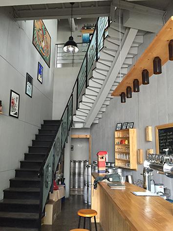 Galmegi Brewing Companyâs tap room.