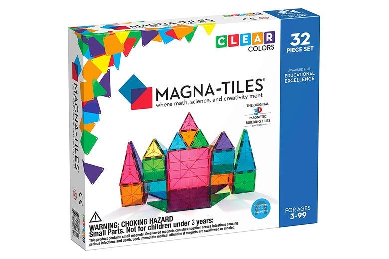 50 piece magnetic tiles playset