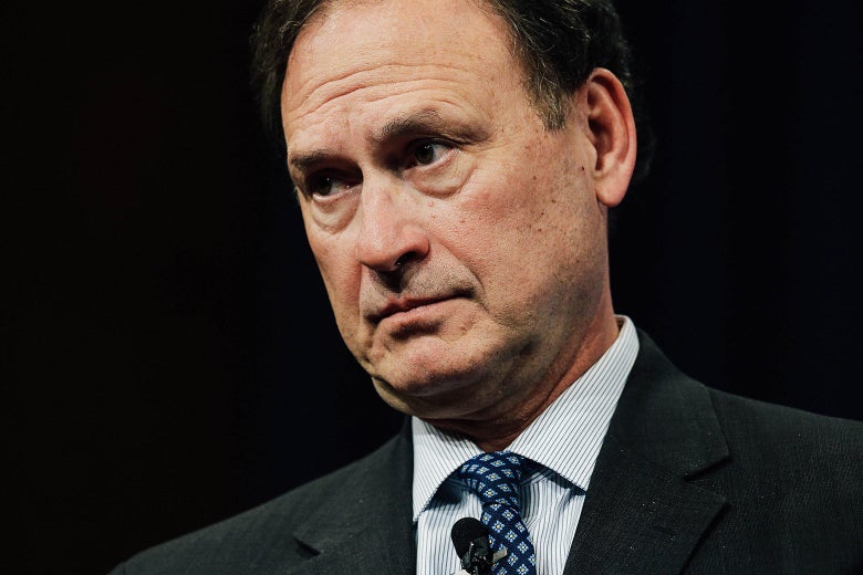 Supreme Court Associate Justice Samuel Alito speaks during the Georgetown University Law Center’s third annual Dean’s Lecture to the Graduating Class in the Hart Auditorium in McDonough Hall on Feb. 23, 2016, in Washington.