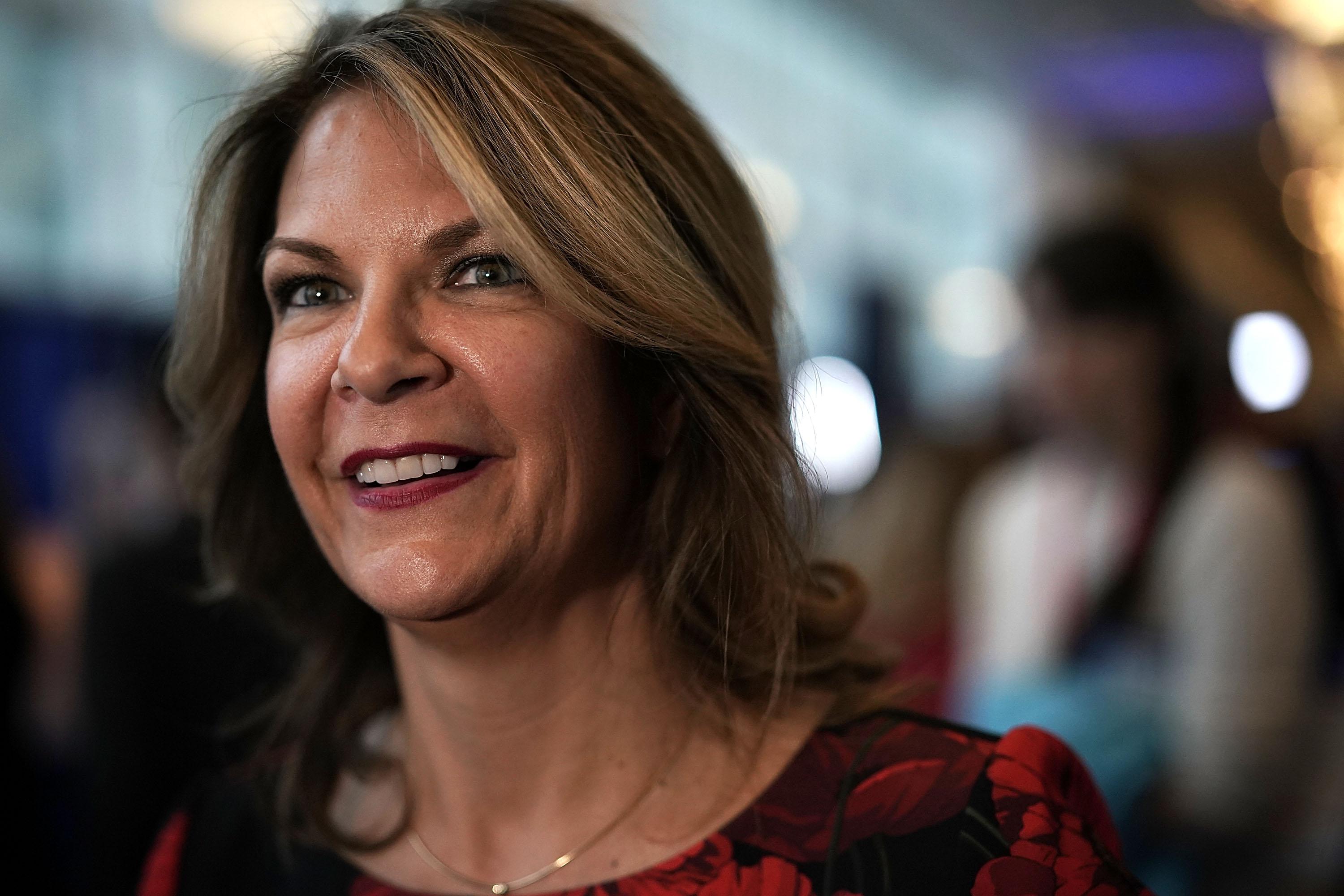 Kelli Ward shown attending CPAC 2018 in National Harbor, Maryland.