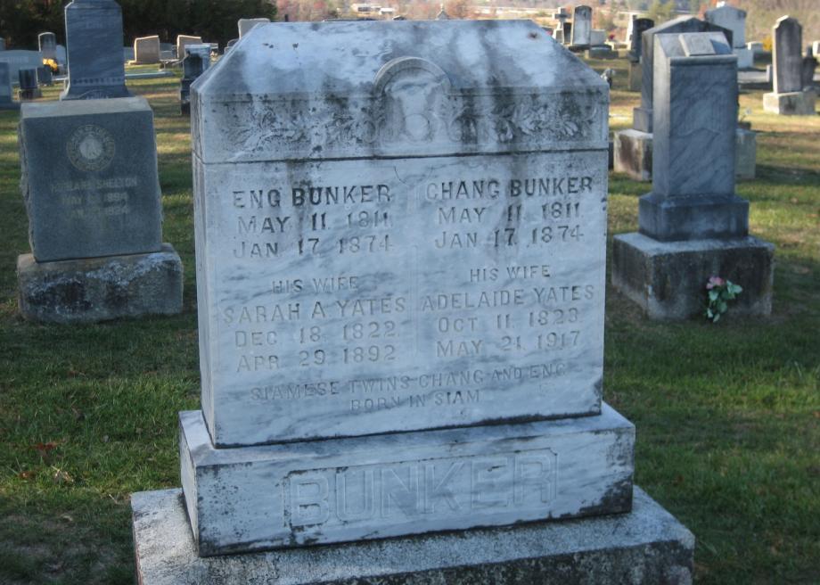 This North Carolina grave is the final resting place of Chang and Eng ...