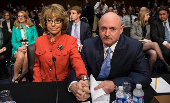 Mark Kelly, husband of former Arizona Rep. Gabrielle Giffords, waits to testify during a hearing of the Senate Judiciary Committee on Capitol Hill Jan. 30, 2013