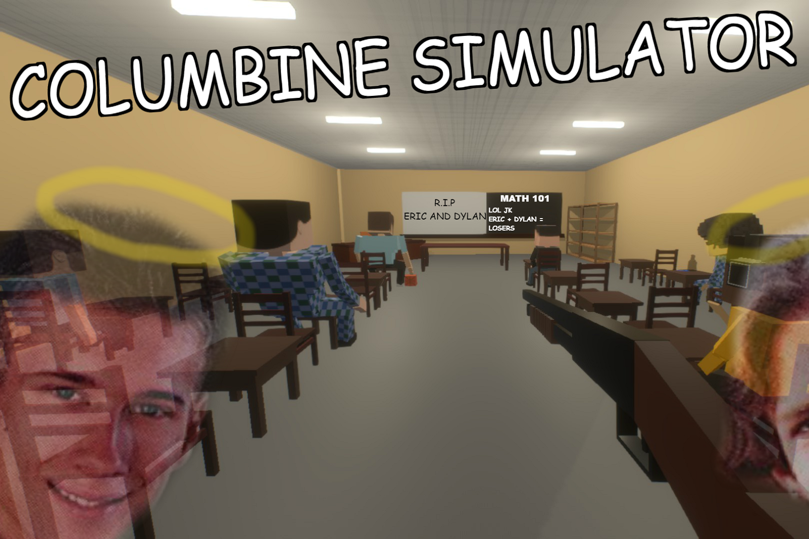 A screenshot from the "Columbine Simulator" on Steam.