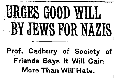 A headline from a New York Times article from June 15, 1934.