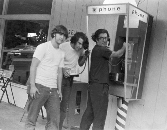 Phreakers Bob Gudgel, Jay Dee Pritchard, and John “Captain Crunch” Draper, 1971.