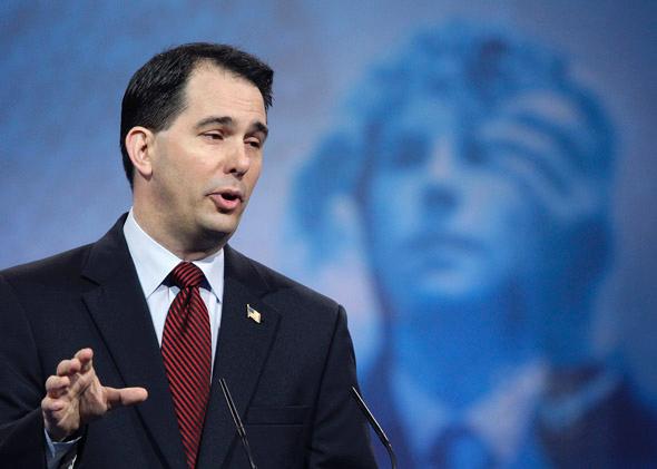 Wisconsin Governor Scott Walker (R-WI) speaks at the Conservative Political Action Conference (CPAC).
