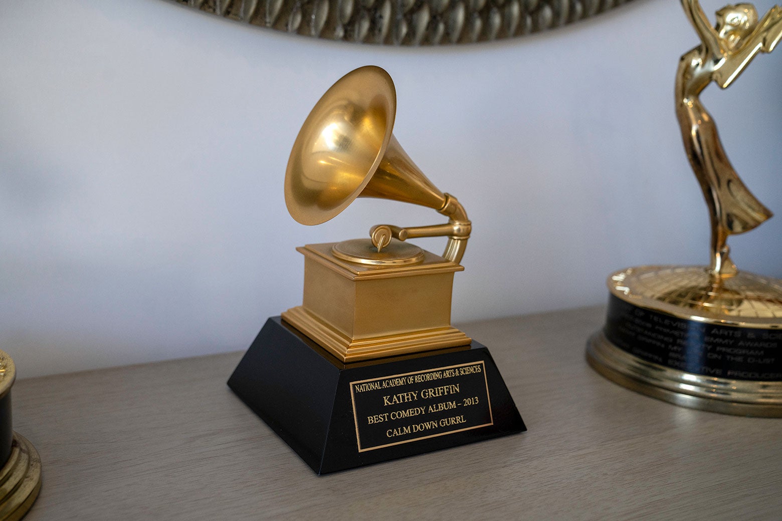 Kathy Griffin's Grammy award for Best Comedy Album 2013. 