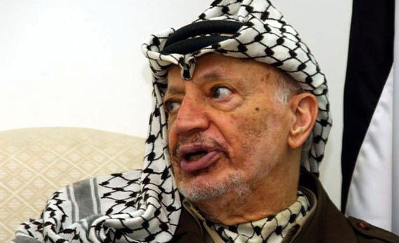 Palestinian leader Yasser Arafat speaks during his meeting with European Union.
