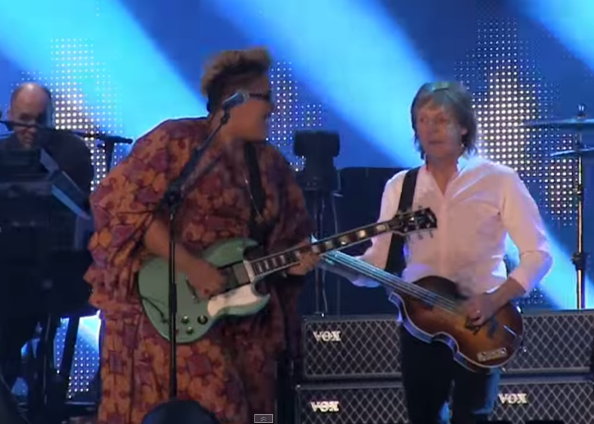 Paul Mccartney Lollapalooza The Former Beatles Musician Performs “fourfiveseconds” “get Back 7667