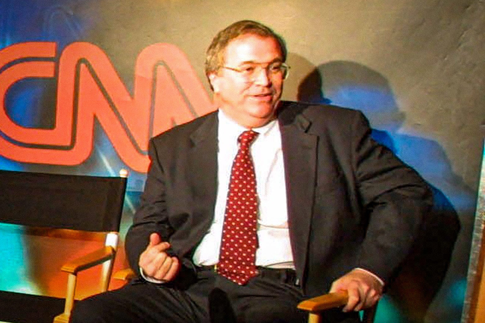 CNN President Tom Johnson interviewed on TV in 2001.