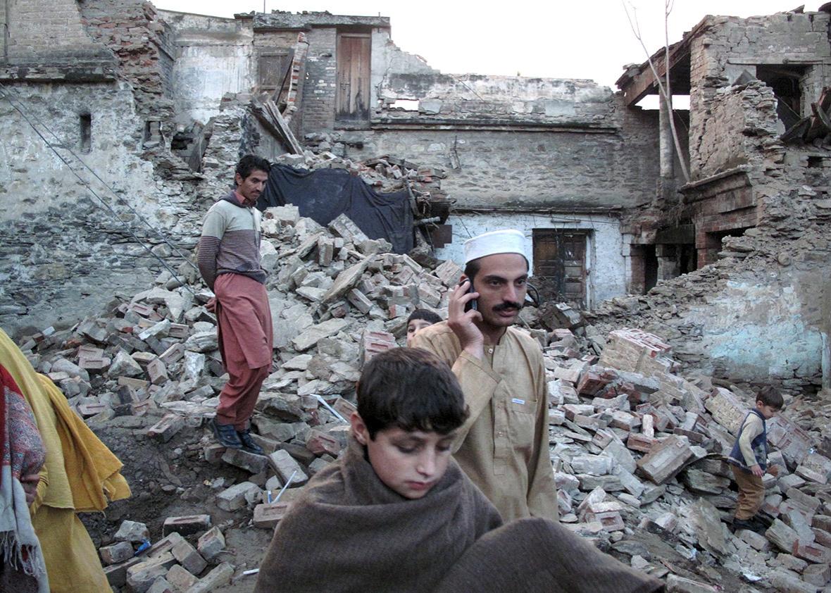 earthquake in Mingora, Swat, Pakistan.