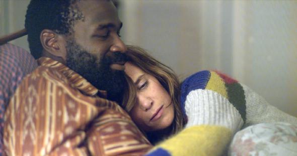 Tunde Adebimpe and Kristen Wiig in the trailer for Nasty Baby.
