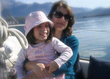 Esparza with her daughter, Arianna, who is now 4