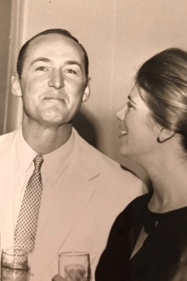 Robert Carlson in his late 30s, with his wife, Maureen.