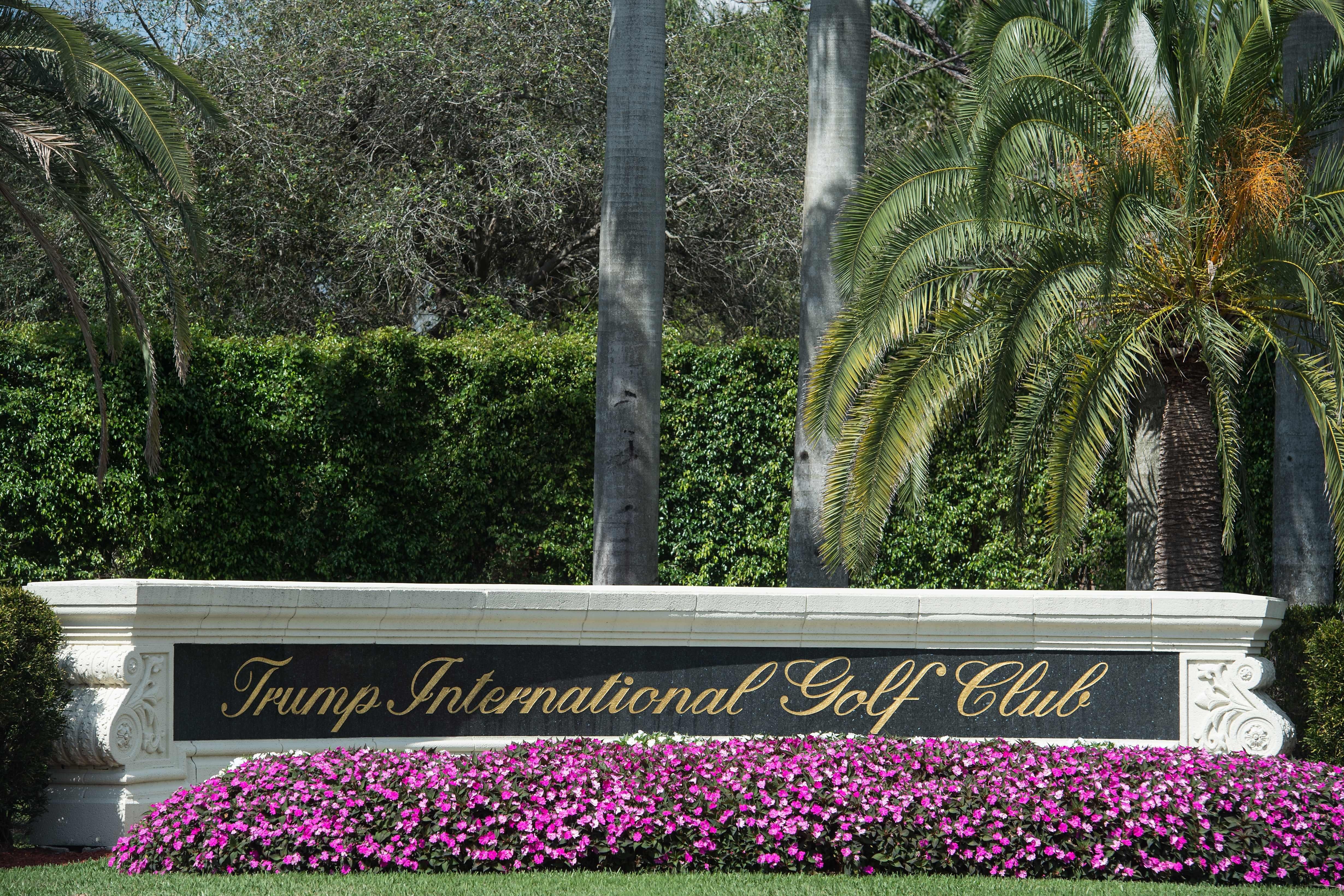 The Trump International Golf Club entrance