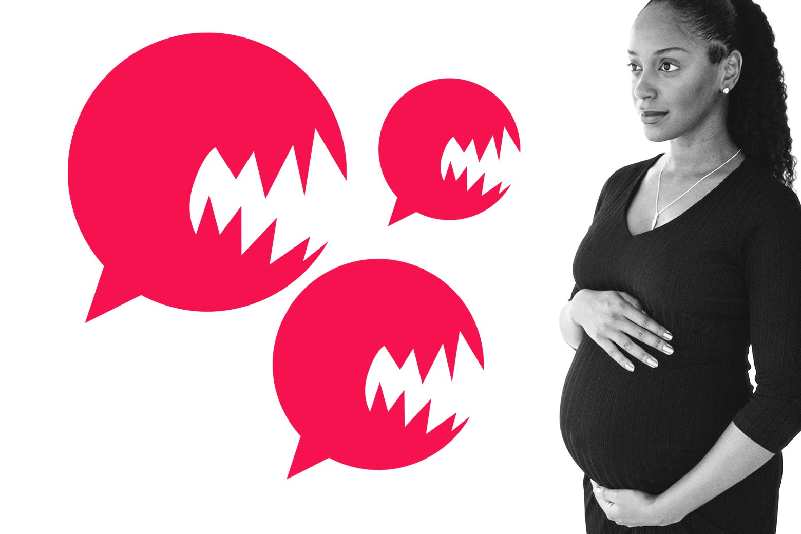 Pregnant woman.