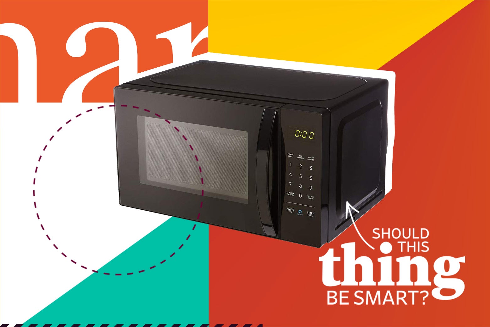 An AmazonBasics Microwave.