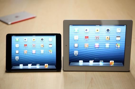 iPad Mini and 4th generation iPad.