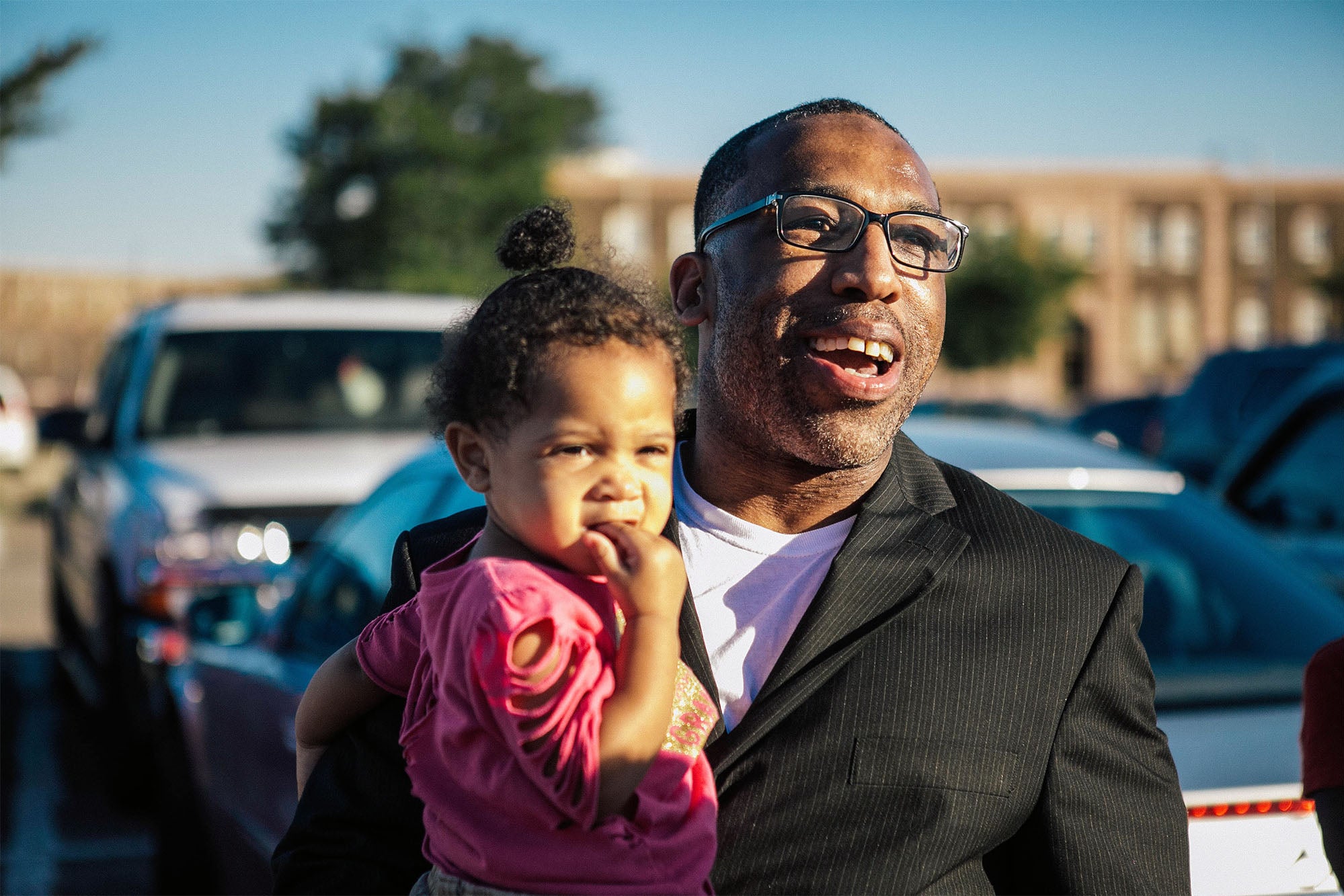 Anthony Wright with granddaughter