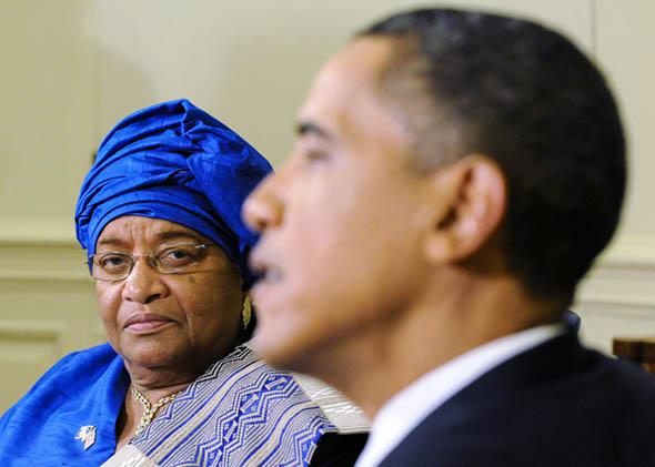 President of Liberia Ellen Johnson Sirleaf, U.S. President Barac,President of Liberia Ellen Johnson Sirleaf, U.S. President Barack Obama