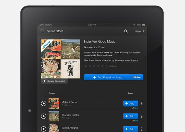 Amazon Prime Music streaming service
