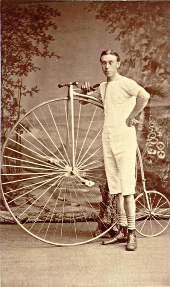 T. Sabin, winner of the Wenlock Olympian bicycle races in 1877 and 1878.