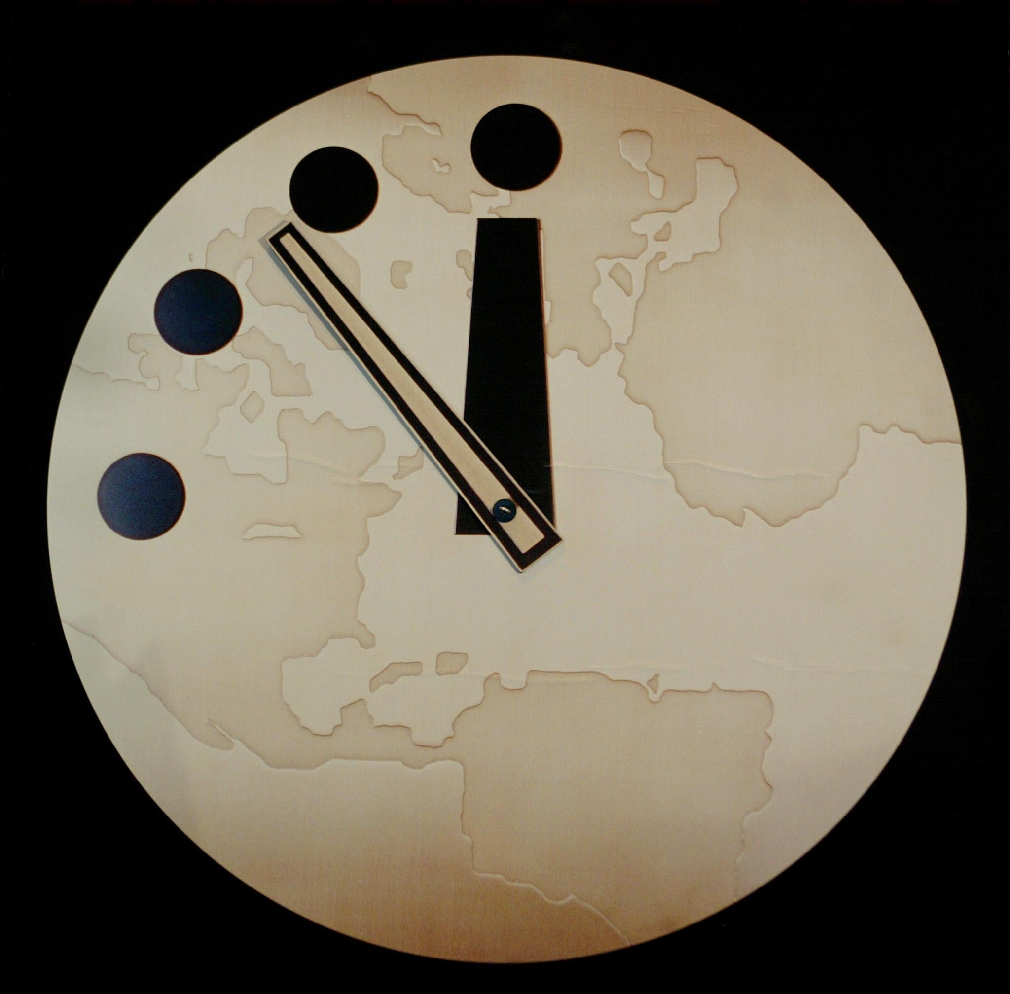 The Bulletin of Atomic Scientist's 'Doomsday Clock' reads seven minutes to midnight.