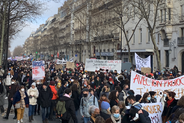 France's teachers went on strike over omicron measures, and parents had ...