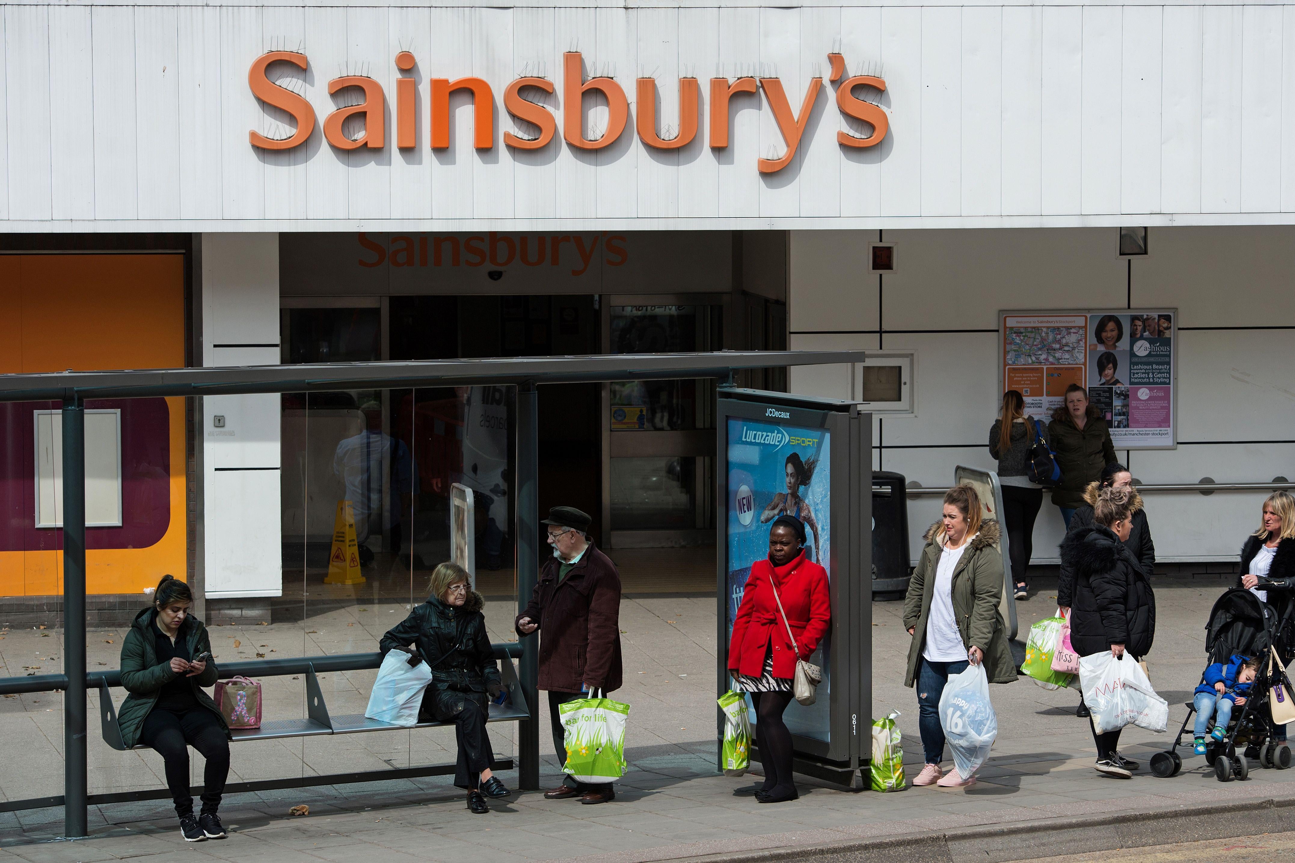 The exterior of a Sainsbury’s grocery