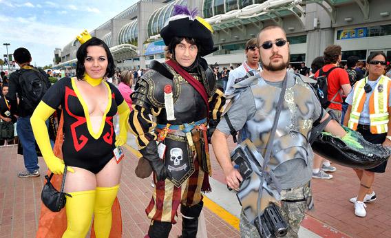 A general view of atmosphere as San Diego prepares for 2012 Comic-Con at the San Diego Convention Center on July 11, 2012 in San Diego, California.