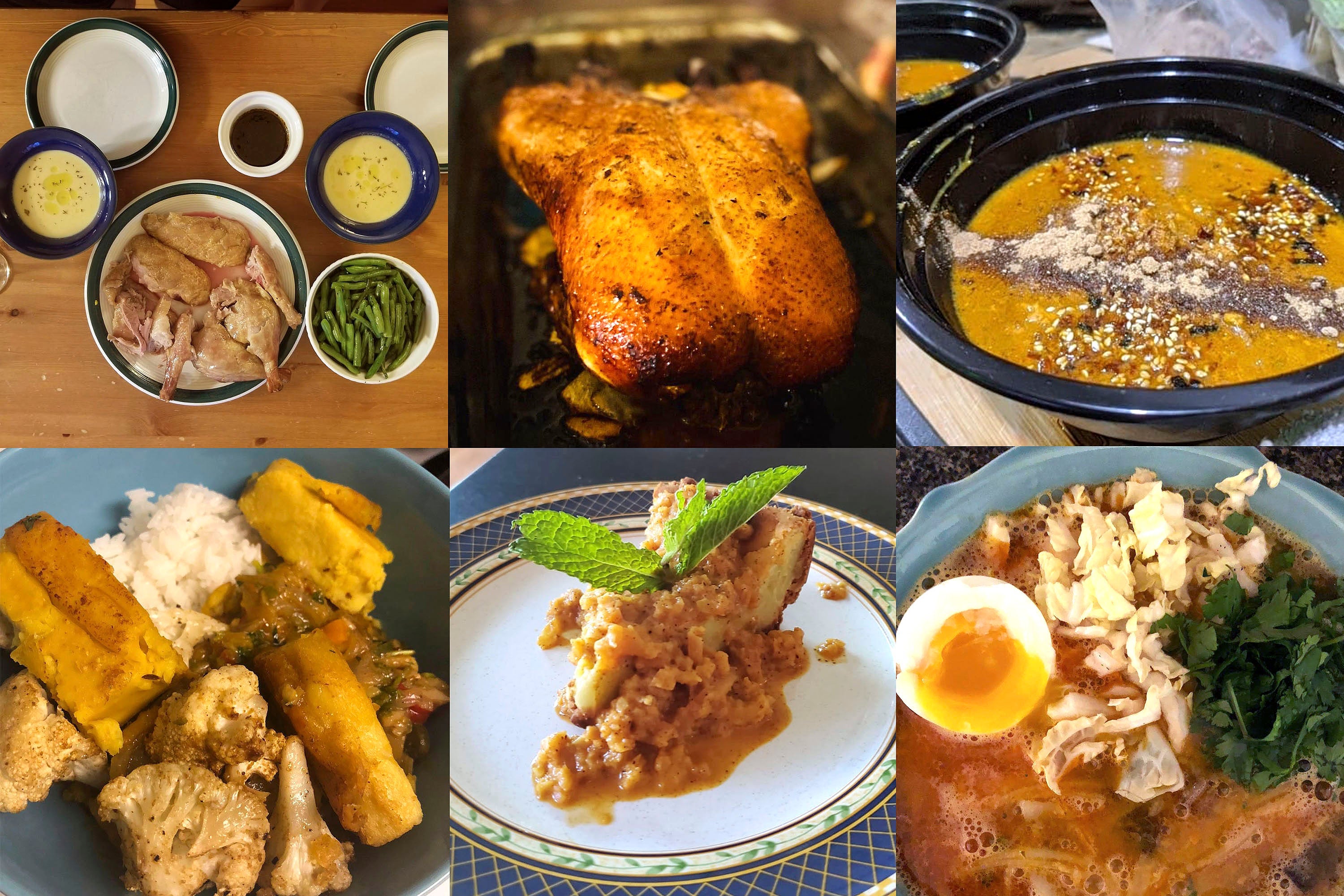 Delicious savory duck and sauce based dishes.