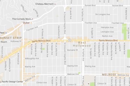 Los Angeles maps screenshot